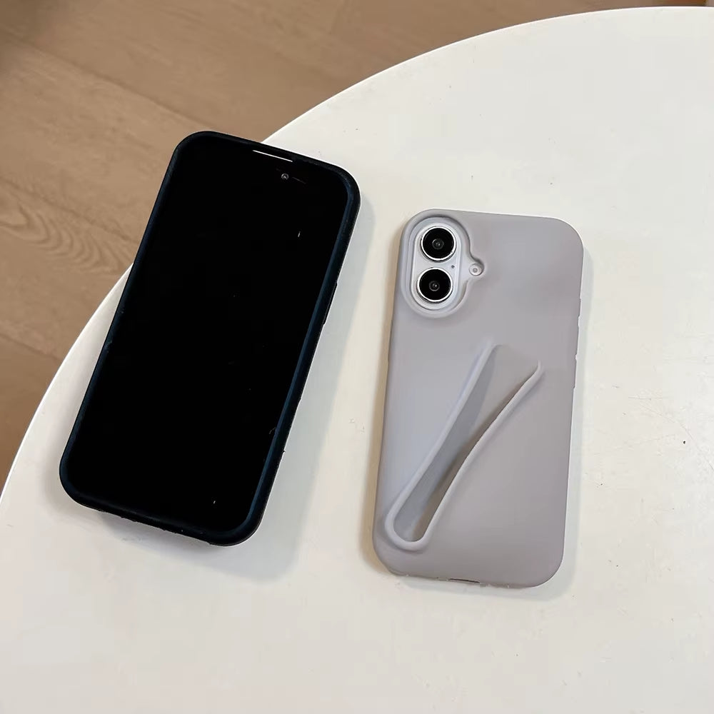 INS Lipstick Silicone Phone Case for Iphone 17 Pro Max Air 11 13 16 15 14 13 12 Pro Max plus Portable Lip Gloss Holder Cover